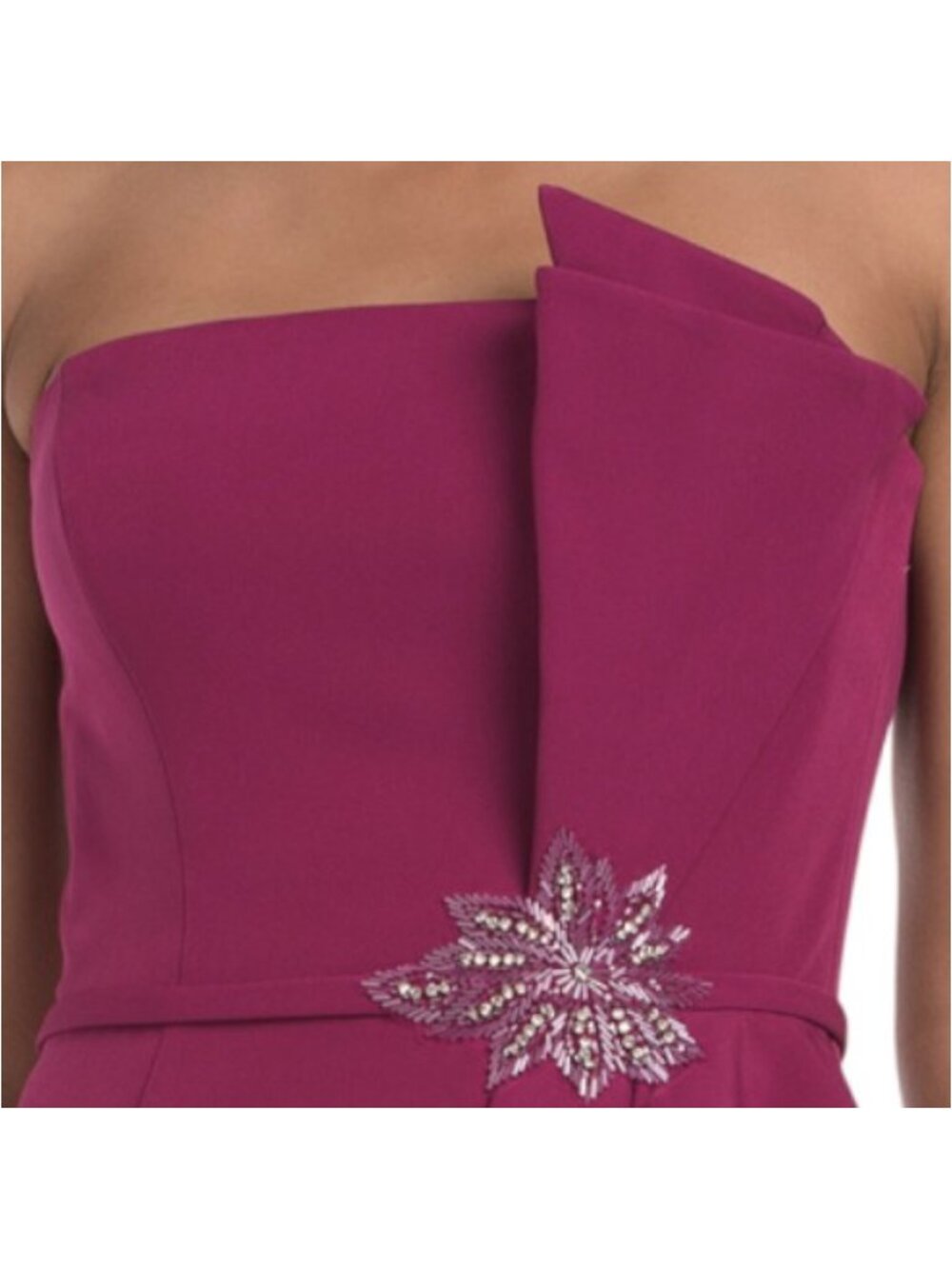 RENE BY RENE RUIZ Strapless Cascading Ruffle Embellished Gown - Picture 3 of 5